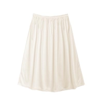 Sous-jupe de sécurité anti-transparence abricot 80 cm à taille élastique
