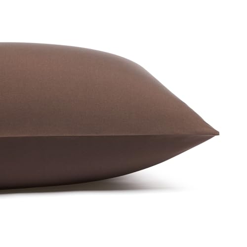 Image of Amazon Basics Lightweight Super Soft Easy Care Wrinkle Free Microfiber 3 Piece Bed Sheet Set with 14-Inch Deep Pockets, Twin, Chocolate, Solid, Kids, Men & Women Bedding (Pack of 4)