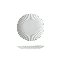 Dinerbord Keramische dinerborden 8 inch veelkleurige dessertborden met bloemrandontwerp voor restaurantkeuken Bruiloft- en feestborden