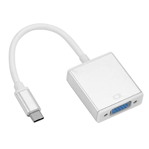 HOMSFOU Full 3.1 c to Adapter Cable for Laptop Tv Projector Monitor Silver No Driver Needed