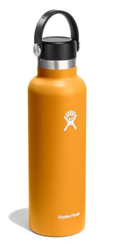 Image of Hydro Flask Water Bottle - Insulated Stainless Steel - Non Spill, Leakproof in 21 Oz Fossil Brown