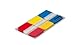 Post-it Tabs, 1 inch Solid, Red, Yellow, Blue, 12 Tabs/Color, 36 Tabs/On-The-Go Dispenser (686-RYBT)