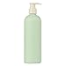 Distributeur de savon moussant en plastique - Pour shampooing, gel douche, cuisine et salle de bain - Flacon rond antirouille (pompe de 400 ml, vert)