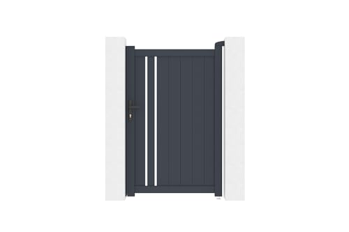 Casanoov Portillon 1m GIONA H.160cm aluminium gris