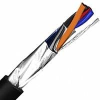 100FT 14 AWG 4 Conductor 14/4 Overall Shielded Control Tray Cable UL Type TC-ER 600V E2 - Black