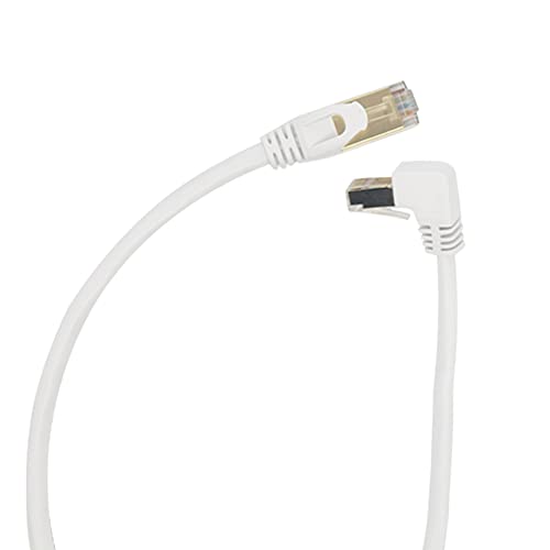 Cat6 Ethernet Cable 90 Degree Downward Right Angle, Cat 6 Right Angle Ethernet Cable 24 AWG Cat6 Network Cable for Router,Modem,Printer,Etc.