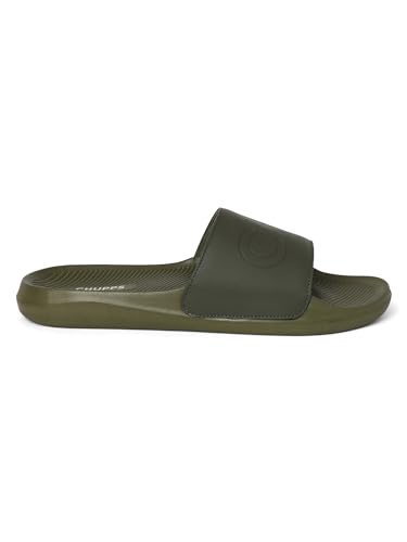 Image of CHUPPS Pure Black Drift Orthopedic Slippers | Soft Footpharma Footbed | Breathable Ventilation Holes | Lightweight Flip Flops | Anti-Skid Chappals for Everyday For Mens