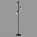 Produktbild BRILONER Leuchten - Stehleuchte, Stehlampe schwenkbar, 3x E27, inkl. Kabelschalter, Retro, Vintage, Schwarz, 220x1.600mm (DxH), 1387-035