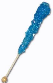 Rock Candy Sticks - Blue Raspberry (Wrapped)-20 sticks