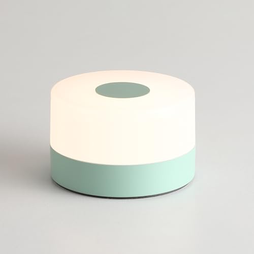 JUSHENG Rechargeable Baby Night Light LED Nursery Lamp Touch Lights, Dimmable and 3 Color Temperature Adjustable Bedside Night Light for Kids, Breastfeeding, Green