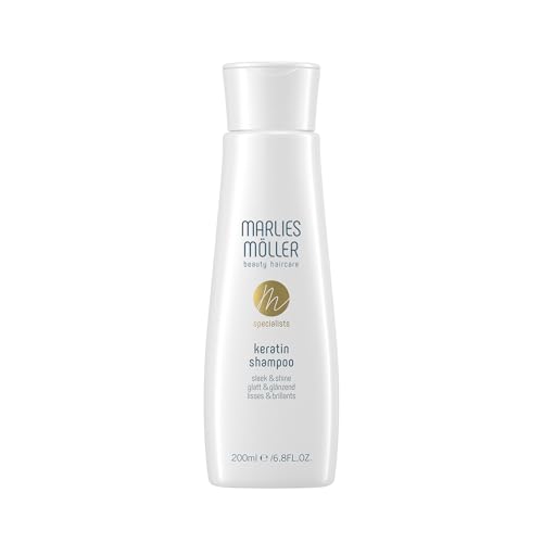 Marlies Möller Specialists Keratin sleek & shine Shampoo 200 ml – Keratin Haarshampoo - Für mehr Haarglanz & Geschmeidigkeit – Mit Anti-Frizz Effekt – Für alle Haartypen