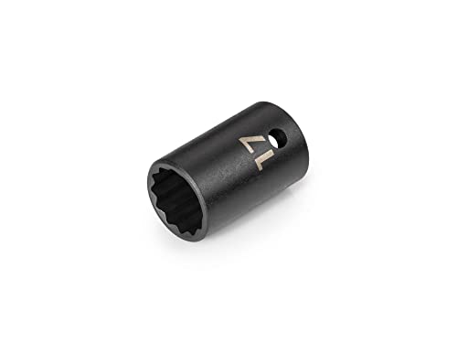 Image of TEKTON 1 /2 Inch Drive x 17 mm Shallow 12-Point Impact Socket | SID22317