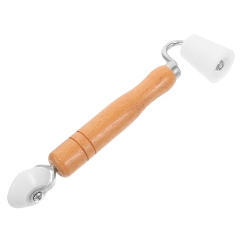 Operitacx Herramienta De Rueda De Prensa Para Juntas Rodillo Para Empapelar Con Mango De Madera Para Decoración De Interiores Herramienta Para Alisar Tapiz