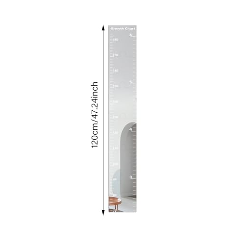 Tableau de croissance puzzle précis et miroir de mesure de hauteur pour tout-petits - 3