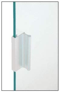 Vista 4 de CRL D643A - Tirador de aluminio anodizado satinado de 3 pulgadas con borde de 716 pulgadas para puerta corrediza de vidrio y panel