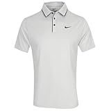 Nike Tour Men's Dri-FIT Golf Polo (White/Black) Size Medium