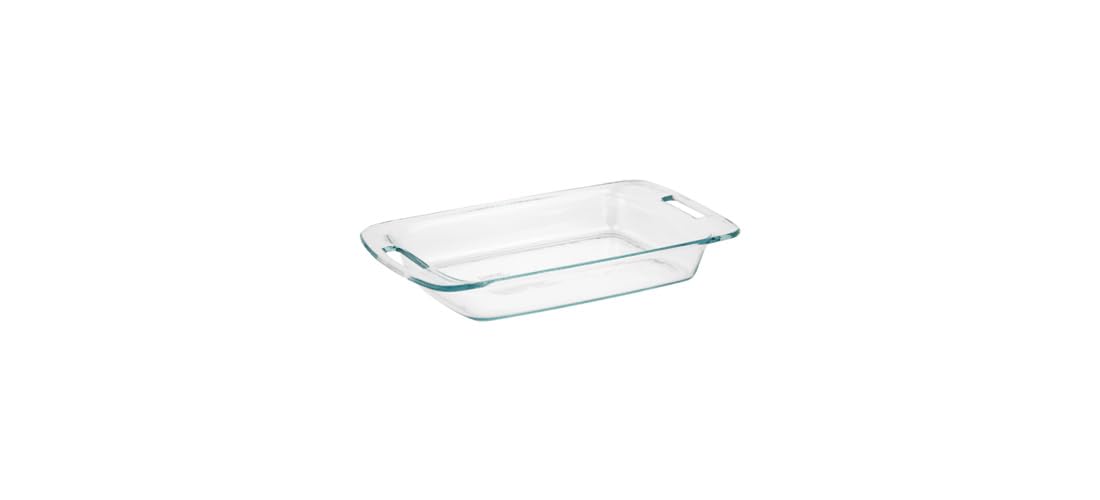 Easy Grab 3-Quart Oblong Glass Bakeware Dish, Clear, Medium (1085782)