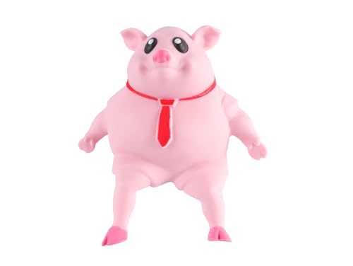 Necdeol Schweine-Quetschspielzeug, Stressspielzeug Rosa Schwein, Anti-Stress-Spielzeug, Anti-Angst-Reizbarkeits-Schweine-Spielzeug,Realistischer Anti-Crush für Baby Birthday Halloween