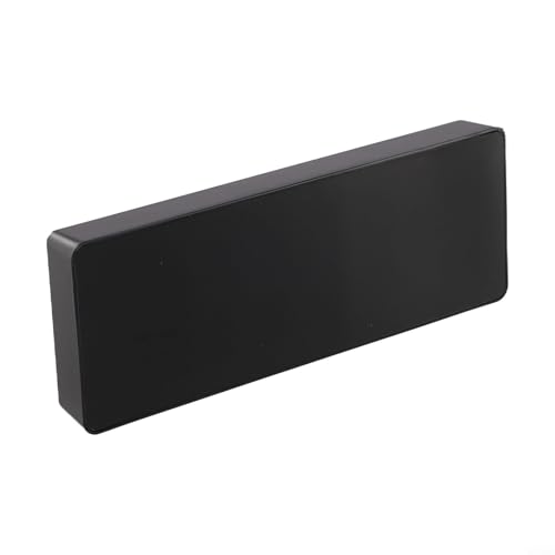Reloj digital controlado por voz con pantalla grande vibrante para una fácil visualización de día o noche, además de alarma, calendario, funciones de temperatura, acabado blanco (verde)