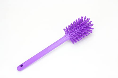 Image of SPARTA Large Water Bottle Brush Ideal for Wide-Mouth Jars, Bottles and Tumblers, Dishwashing Tool with Handle for Home and Commercial Kitchens, Plastic, 12 Inches, Purple