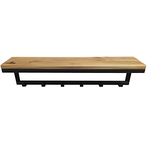 Cabideiro Strassis Design SD-5005 Metal e Madeira Cor: Preto