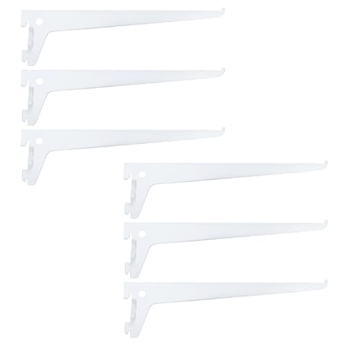 Geesatis Adjustable Shelf Track Brackets (6-Pack)