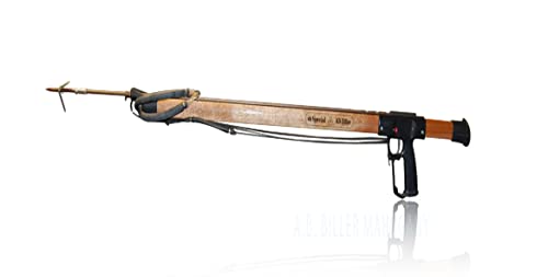 AB Biller Redesigned Professional Speargun, Stainless or Wood (Made in USA) (Mahogany Wood, 42")