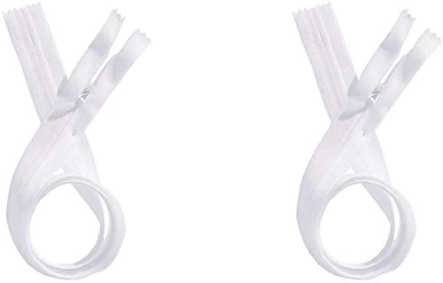 Fermeture éclair invisible YKK Beulon blanche haute couture 20,3 cm