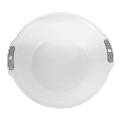 Bassine en plastique transparente de grande taille avec double poignée POPETPOP