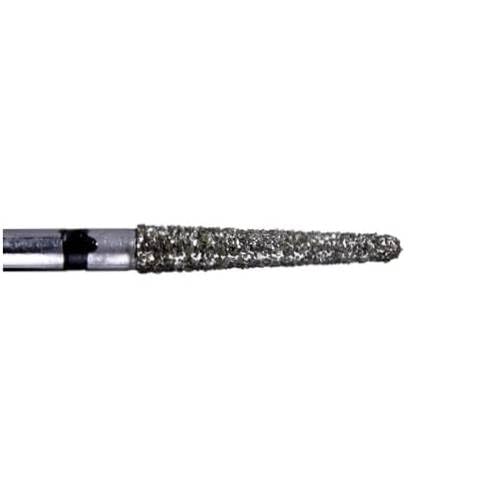 Mydent 856L-018SC Defend FG Friction Grip Long Round End Taper Super Coarse Grit Diamond Burs 10/Pk
