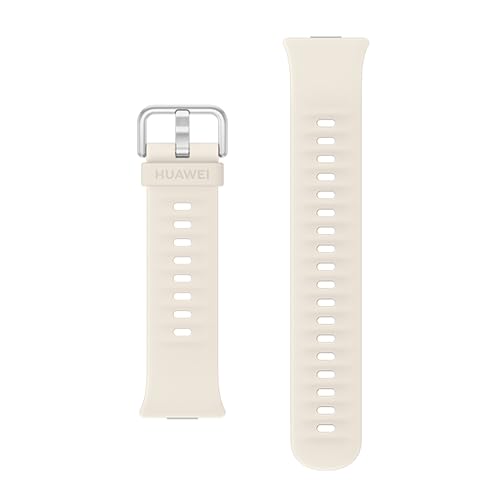 [ファーウェイ] WATCH FIT 5 QuickLink Strap FIT4/FIT5シリーズ両用交換ベルト 簡単交換可能 防汗 防水 フルオロエラストマー素材採用 ホワイトの商品画像（Amazon）