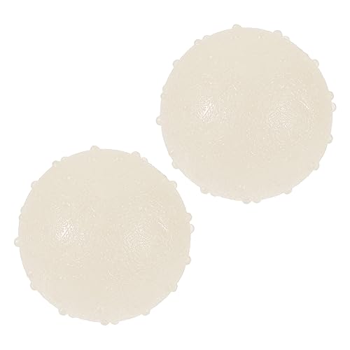 BESPORTBLE 2pcs Glow Chewing Ball Interactive Luminous Rubber Balls for Dogs Durable Teething Toy for Biting and Exercise Diameter