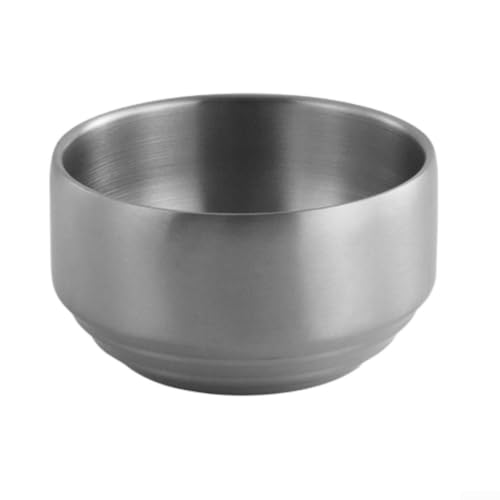 Bols à riz double paroi inox 304 x4 avec couvercles isothermes