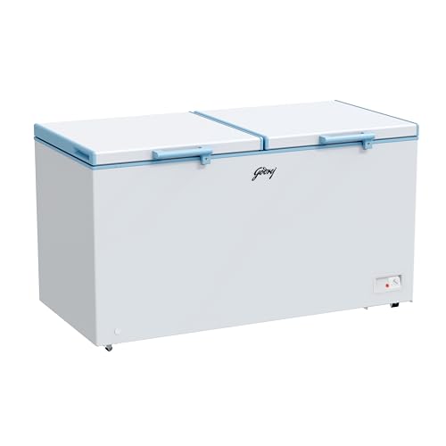 Image of Godrej DH ESNCH 530D 2HCLP RW with 5 Years Comprehensive Warranty, Pentacool+ Cooling, D-Cool technology, Cools even at 50 C, Double Door Convertible Deep Freezer (505L 4 Star, White)