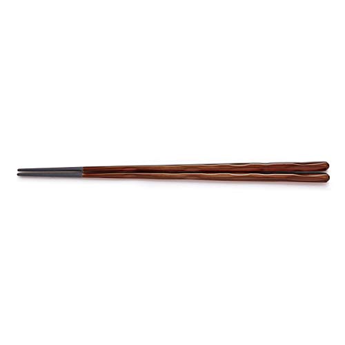 箸 はし OL-73-3 PBT23.5cm細六角一刀彫箸 ブロンズ塗