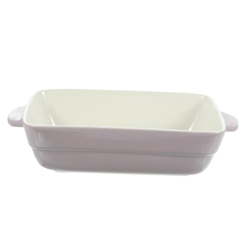 CIYODO Baking Tray with Binaural Handles Non Stick Rectangular Oven Cake Pan for Birthday Cakes Bbq and Home Kitchen Use Easy Clean Bakeware White