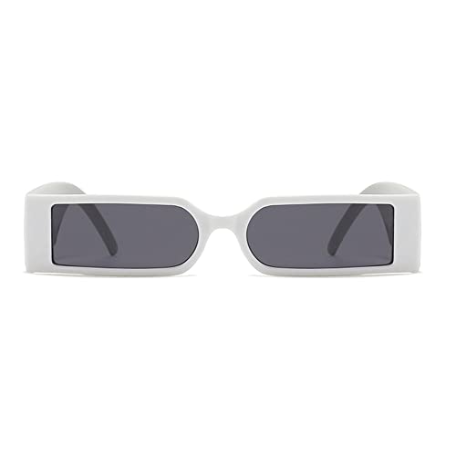 Image of 90s Retro Sunglasses Trendy Plastic Frame Small Rectangle Sunglasses Unisex Eyewear AZ9548