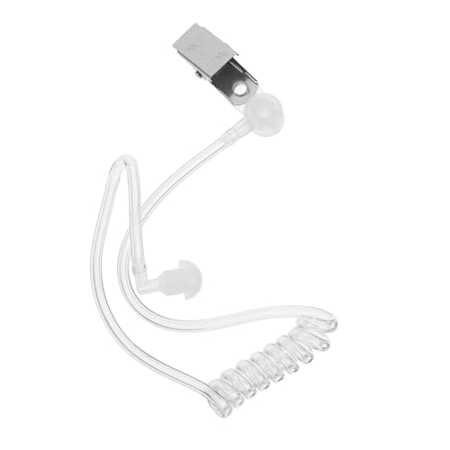 Parliky Auriculares de Utilería para Disfraz de Agente Secreto Accesorio Cosplay Halloween Auriculares Audífono Falsos para Juegos de rol y Seguridad
