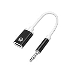 Headphone Jack Adapter,USB Type C to 3.5mm Female Headphone Jack Adapter,USB C to Aux Audio Dongle Cable Cord Compatible with Smartphone,Tablets,Supports Answering Calls,Listening to Music