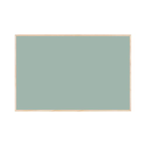 Bi-Office Pizarra Magnética Earth New Basic Olive Tree, 58,5 x 38,5 cm, Superficie de Acero Lacado, Marco de Pino Natural
