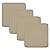 OutdoorLines Patio Seat Cushion Cover Replacement, Waterproof Cushion Cover for Outdoor Furniture, Anti-Slip Patio Chair Cushion Cover for Garden and Backyard (Set of 4, 24"x24"x4", Camel, Cover Only)