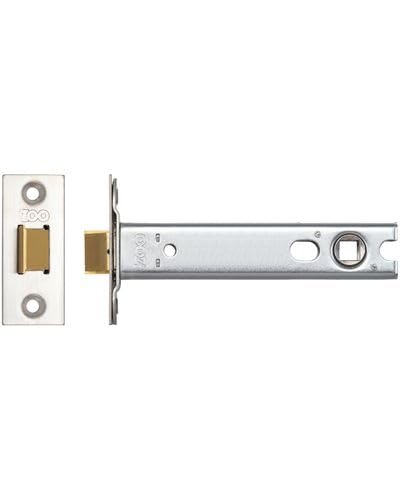 Kooples Hardware Tubular Latch 127mm for Mortice Knobs – 45° Turn Architectural Latch with SSS Forend – 101mm Backset Heavy Duty Internal Door Latch – Fixings Included