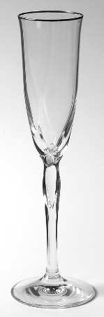 Flute Lenox RHYTHM Champagne Platinum verre cristal mariage table