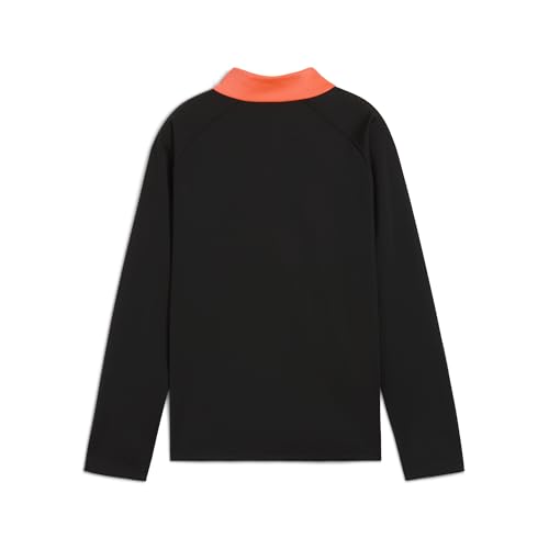 PUMA Unisex-Kinder IndividualLIGA 1/4 Zip Top Jr T-Shirts, PUMA Black-Heat Fire, – Ansicht 2