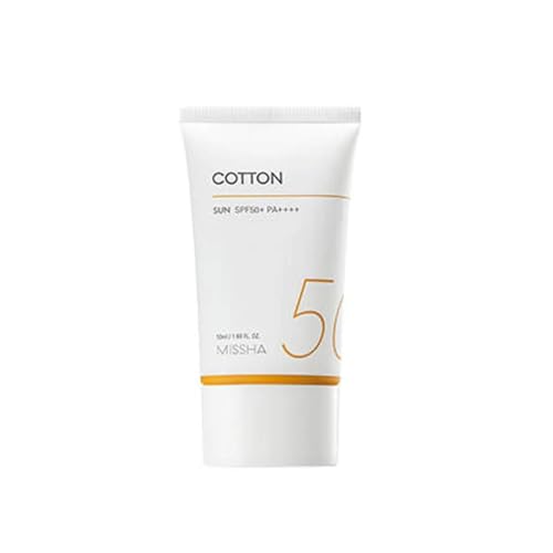 MISSHA All Around Safe Block Cotton Sun SPF50+ PA++++ - Protector Solar Matificante - Control de Sebo - Piel Grasa o Mixta - 50ml