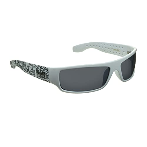 Locs Super Dark Sunglasses Mens Black Wrap Around Lowrider Gangster Cholo Vintage Flat Top