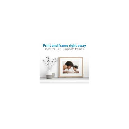 Image of HP Advanced Photo Paper, Glossy, 65 lb, 8 x 10 in., 203 x 254 mm, 25 sheets (6J777A)