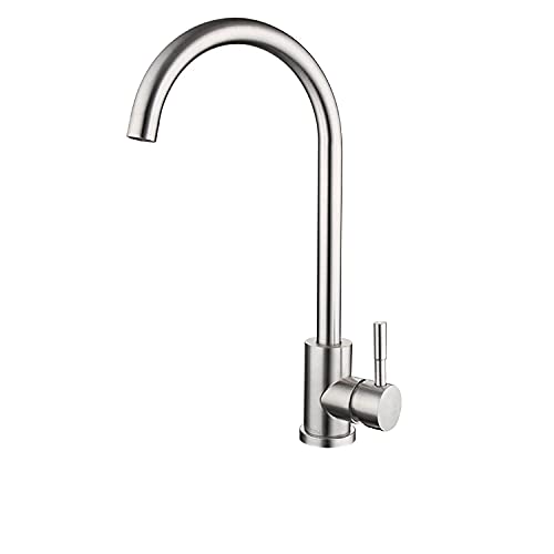 Robinet en acier inoxydable brossé pour petit lavabo et évier de bar
