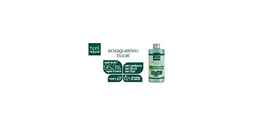 Enxaguante Bucal Natural e Vegano, Sem Flúor, Menta e Melaleuca, Boni Natural, 500ml, Boni Natural,