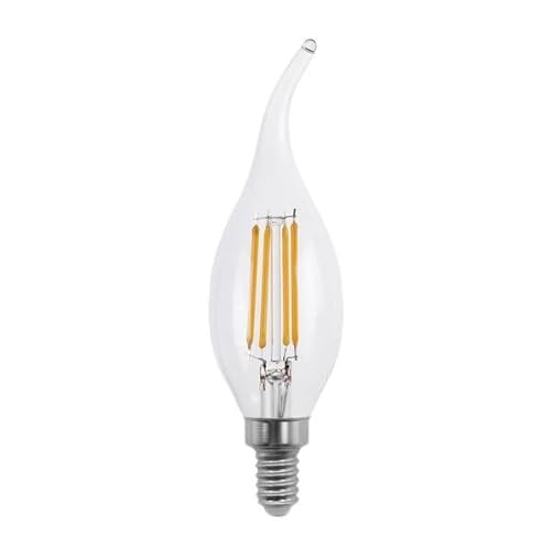 Zarivy Bombilla LED Regulable E14 4W 400lm 11.5x3.5cm 2700K, ideal para crear ambientes acogedores y ajustar la iluminación a diversas necesidades.